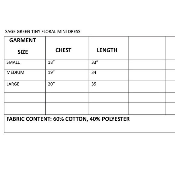 PEASANT BOHO TINY BLUE FLOWERS - Picture 8 of 8